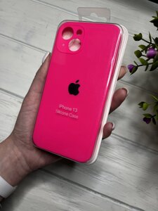 Чохол на iPhone (Айфон) 13 квадратні борти silicone case full camera на apple