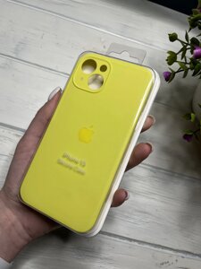 Чохол на iPhone (Айфон) 13 квадратні борти silicone case full camera на apple