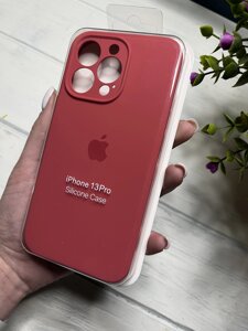 Чохол на iPhone (Айфон) 13 Pro квадратні борти silicone case full camera на apple