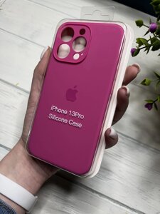 Чохол на iPhone (Айфон) 13 Pro квадратні борти silicone case full camera на apple