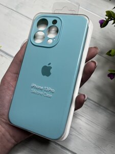 Чохол на iPhone (Айфон) 13 Pro квадратні борти silicone case full camera на apple