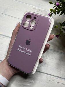 Чохол на iPhone (Айфон) 13 Pro квадратні борти silicone case full camera на apple