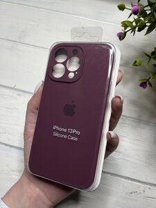 Чохол на iPhone (Айфон) 13 Pro квадратні борти silicone case full camera на apple