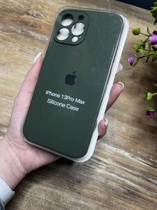 Чохол на iPhone (Айфон) 13 Pro Max квадратні борти silicone case full camera на apple