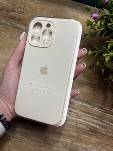 Чохол на iPhone (Айфон) 14 Pro Max квадратні борти silicone case full camera на apple