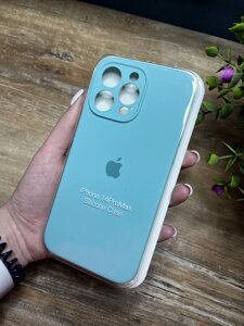 Чохол на iPhone (Айфон) 14 Pro Max квадратні борти silicone case full camera на apple