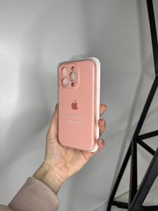 Чохол на iPhone (Айфон) 15 Pro квадратні борти silicone case full camera на apple