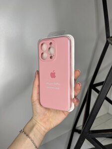 Чохол на iPhone (Айфон) 15 Pro квадратні борти silicone case full camera на apple