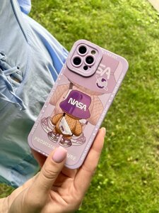 Чохол на iPhone 'NASA' для iPhone 12 Рожевий iPhone 15