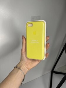 Чохол Silicone Case для Apple iPhone 7/8/SE2-3 силіконовий кейс з мікрофіброю Лимонний