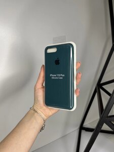 Чохол Silicone Case для Apple iPhone 7+8+ силіконовий кейс з мікрофіброю