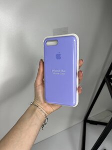 Чохол Silicone Case для Apple iPhone 7+8+ силіконовий кейс з мікрофіброю Ліловий