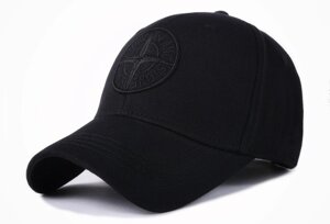 Кепка Бейсболка Stone Island (Стон Айленд, Стон, Стонік) з вигнутим козирком, Унісекс WUKE One size