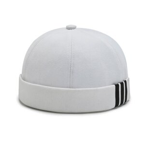 Кепка Докер (docker cap, мінібіні, безкозирка) без козирка Біла, Унісекс WUKE One size