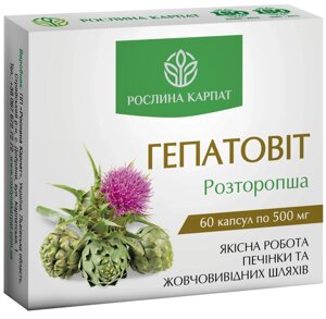 Гепатовіт Рослина Карпат для відновлення роботи печінки та жовчовивідних шляхів