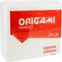 Серветки столові Origami Horeca 24х24 см білі 500 шт.