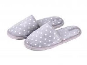 Тапочки дитячі для дівчинки Twins HS-OZ велюрові у горох нар. 28/2