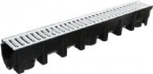 Жолоб пластиковий Capricorn з решіткою оцинкованою 100х12,7х14,