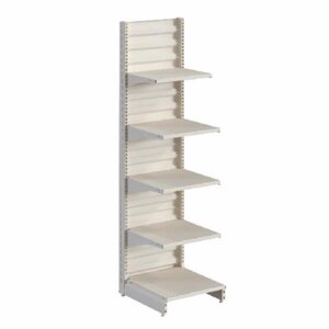 Стелаж пристінний Modern-Expo 1930х500 з двома ногами RAL 9001