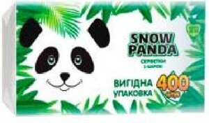 Серветки їдальні Сніжна Панда 24х24 см 400 шт.