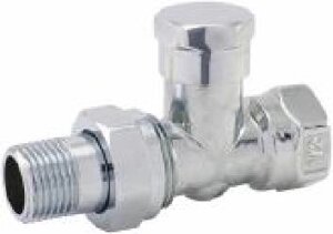 Кран радіаторний FADO S. r. l RC04 хром 1/2 прямий нижній срібний