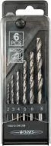 Набір свердел по металу Work's 2-8 мм 6 шт. H601-4