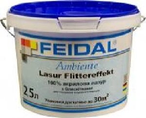 Лазур Feidal Ambiente Wandlasur Flittereffekt прозорий 2,5 л