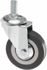 Колесо поворотний з різьбленням М12 d75 мм d75 мм 3062-75