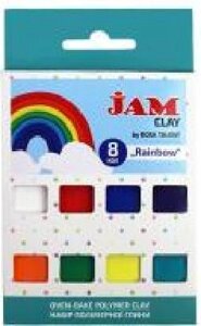 Пластика Jam Clay Rainbow 8 шт. 20 р