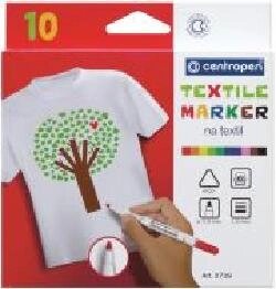 Набір маркерів Centropen Textile 10 шт. 2 мм мульти 2739,1