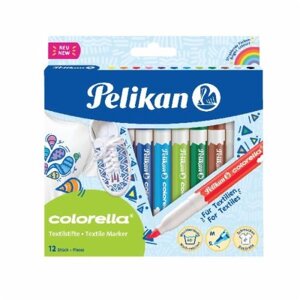 Маркери для текстилю Colorella Textile 12 кольорів 814584 Pelikan