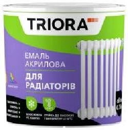 Емаль Triora акрилова для радіаторів білий напівглянець 0,75л