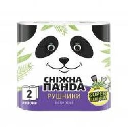 Паперові рушники Сніжна Панда двошарова 2 шт.
