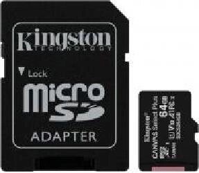 Карта пам'яті Kingston microSDXC 64 ГБ Class 10 (SDCS2/64GB) Canv