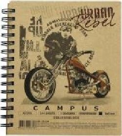 Зошит шкільний 144 аркуші в клітку Campus KR5144 KRAFT Графіка