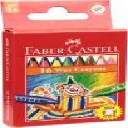 Олівці кольорові воскові (4 флуорісцентні) 75 мм Faber-Castel