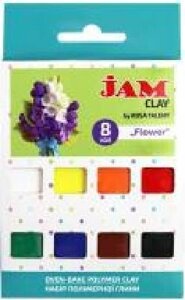 Пластика Jam Clay Flower 8 шт. 20 р