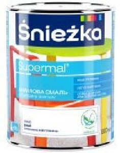 Емаль Sniezka акрилова водорозчинна Supermal білий шовковист