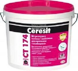 Декоративна штукатурка баранчик Ceresit CT 174/1.5 25 кг білий