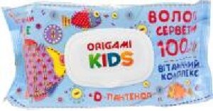 Дитячі вологі серветки Origami KIDS 100 шт.
