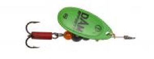 Блесна DAM 12 г поворотна Effzett Fluo green