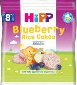 Хлібці Hipp органічні рисові з чорницею і яблуком 30 г