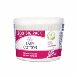 Ватні палички Lady Cotton 300 шт. (Кругла)