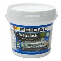 Емаль Feidal акрилова Weisslack білий шовковистий мат 1 л