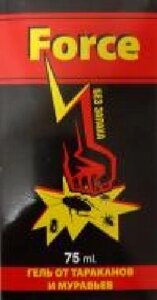 Гель від мурах та тарганів Force без запаху 75 мл