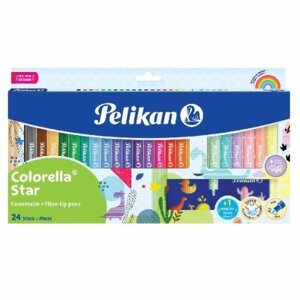 Фломастери Colorella Star 18 яскравих + 6 пастельних кольорів 818087