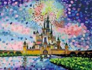 Картина за номерами Disney Castl 35х45 см Rosa Start