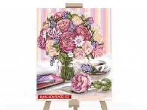 Картина за номерами Danko Toys 40х50 см економ с. 2 № 2 Букет KpNe