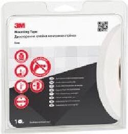 Монтажна двостороння стрічка 3M Scotch-Mount біла 19 мм х 5 м т