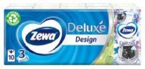 Носові хусточки кишені Zewa Deluxe Design тришарові 10 шт.